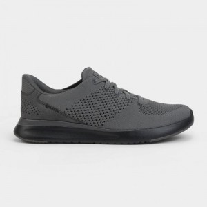 Basket Kizik Lima Femme Grise Foncé | KHAG4834