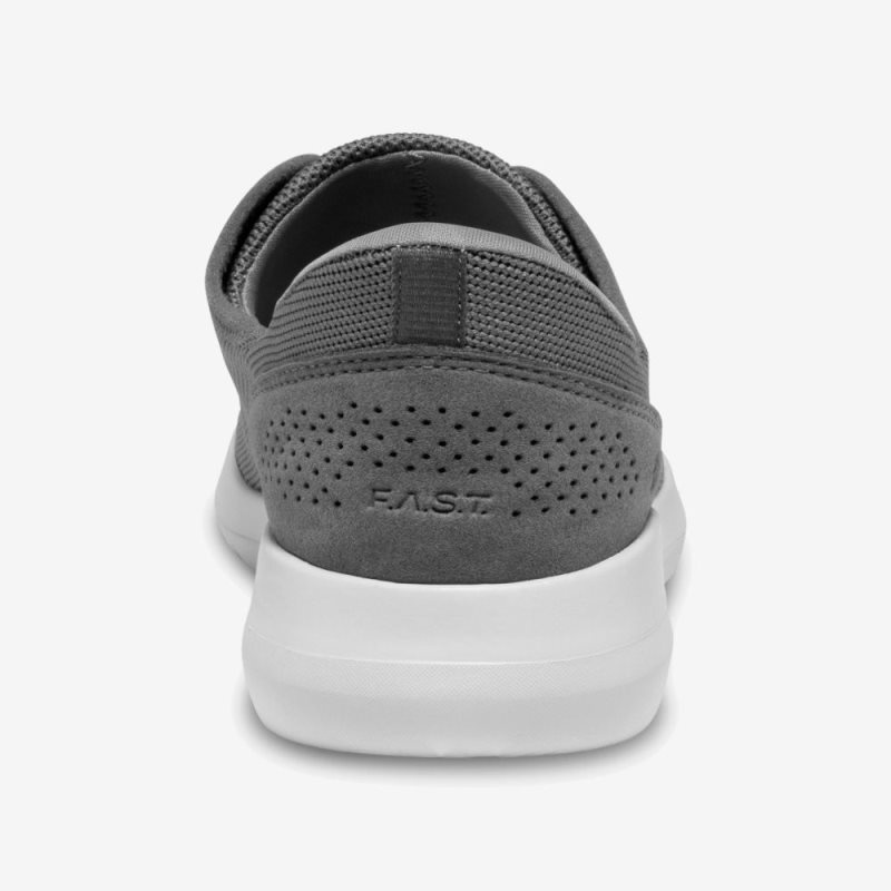 Basket Kizik Madrid Eco Knit Femme Grise Clair | SLRA3670