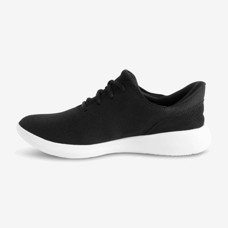 Basket Kizik Madrid Eco Knit Femme Noir | VOQO8293