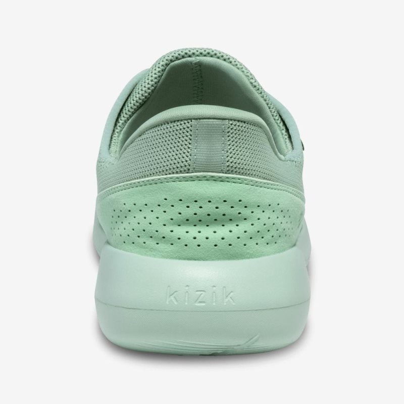 Basket Kizik Madrid Eco Knit Femme Vert Olive | ZHSJ8320