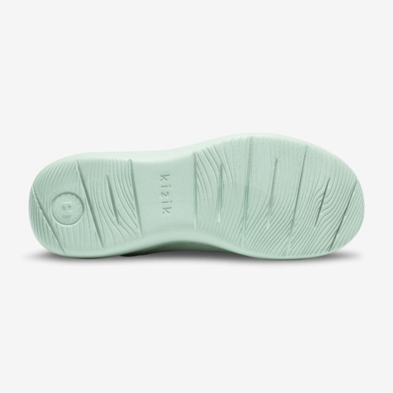 Basket Kizik Madrid Eco Knit Femme Vert Olive | ZHSJ8320