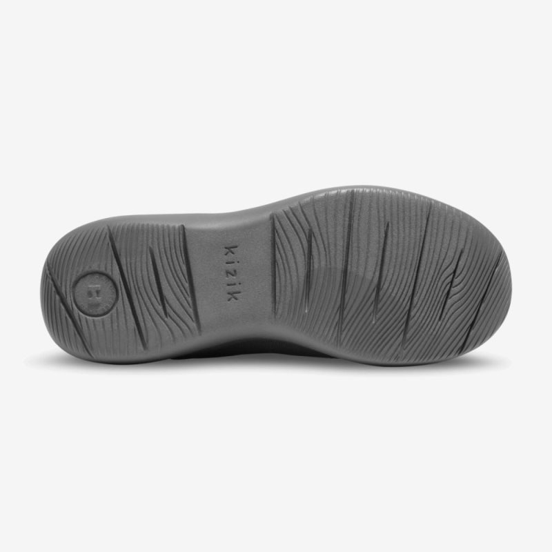 Basket Kizik Madrid Eco Knit Homme Grise Foncé | BCCS5582
