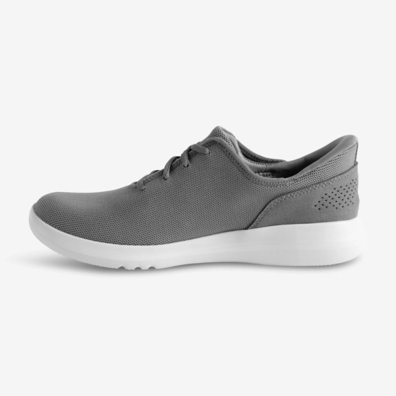 Basket Kizik Madrid Eco Knit Homme Grise Clair | WZOA7789