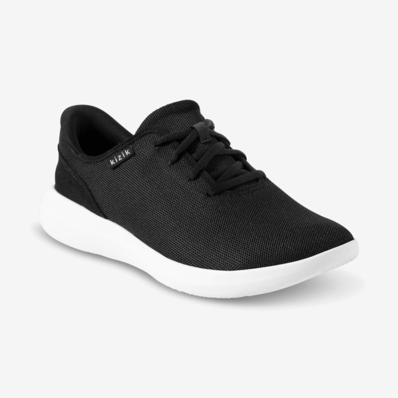 Basket Kizik Madrid Eco Knit Homme Noir | BLLX8996