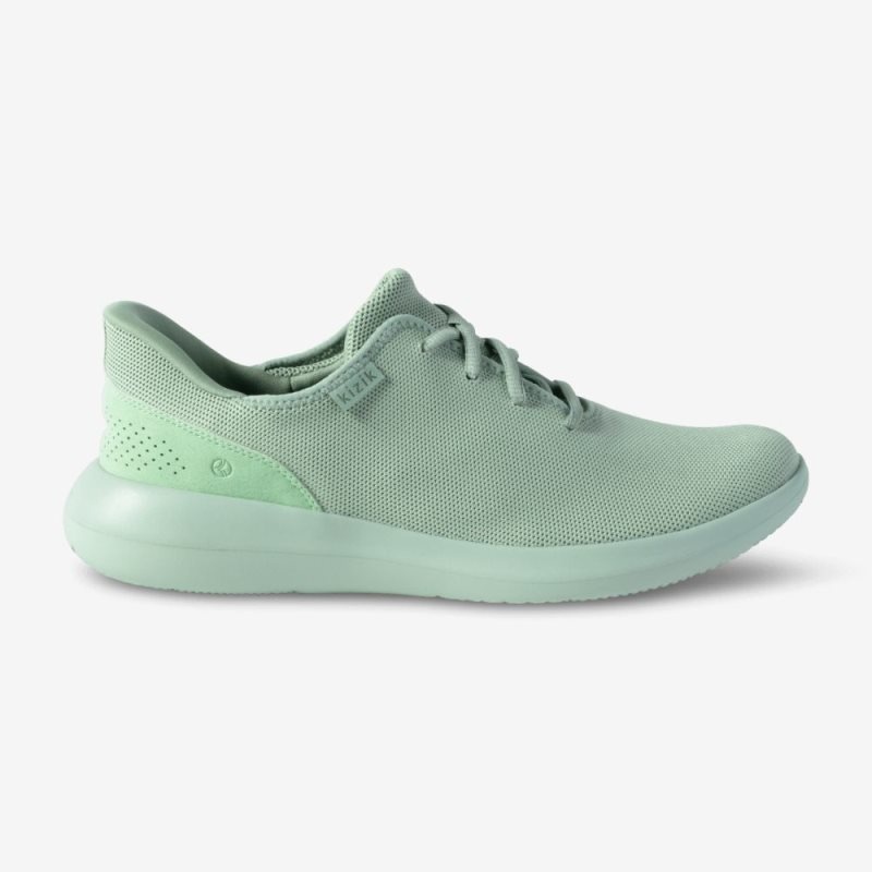 Basket Kizik Madrid Eco Knit Homme Vert Olive | VHGI2069