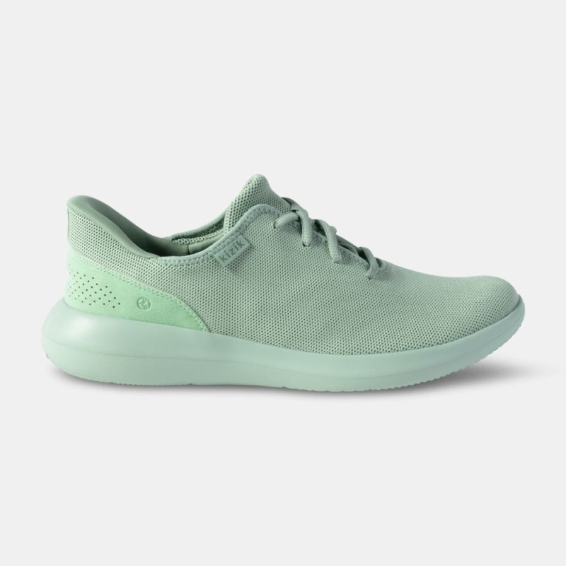 Basket Kizik Madrid Eco Knit Homme Vert Olive | VHGI2069