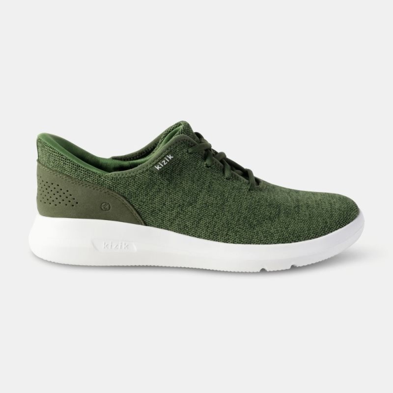 Basket Kizik Madrid Eco Knit Homme Vert Olive | IOJJ6688